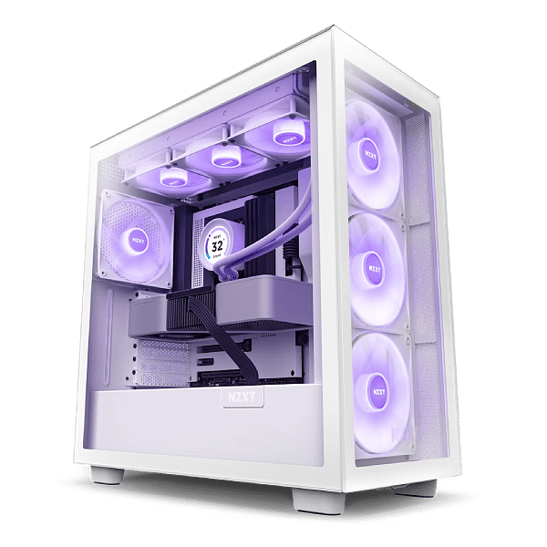 NZXT H7 Elite RGB  Caja ATX Cristal templado Blanca