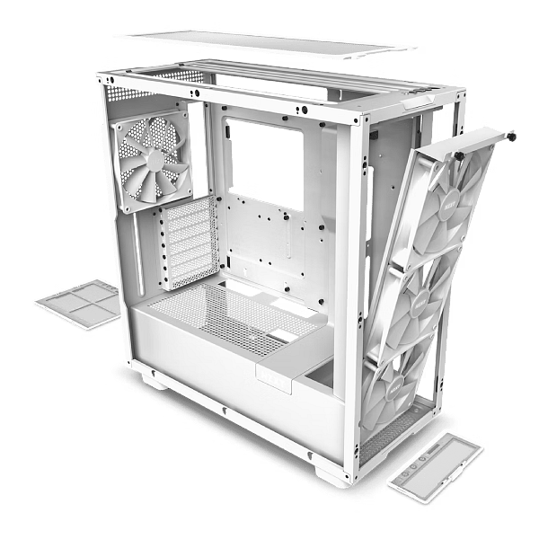 NZXT H7 Elite RGB  Caja ATX Cristal templado Blanca
