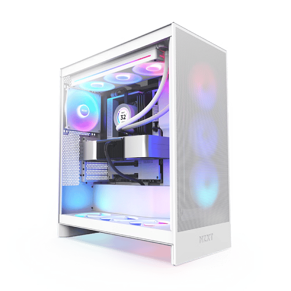 NZXT H7 Flow RGB  Caja ATX Cristal templado Blanca