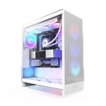 NZXT H7 Flow RGB  Caja ATX Cristal templado Blanca