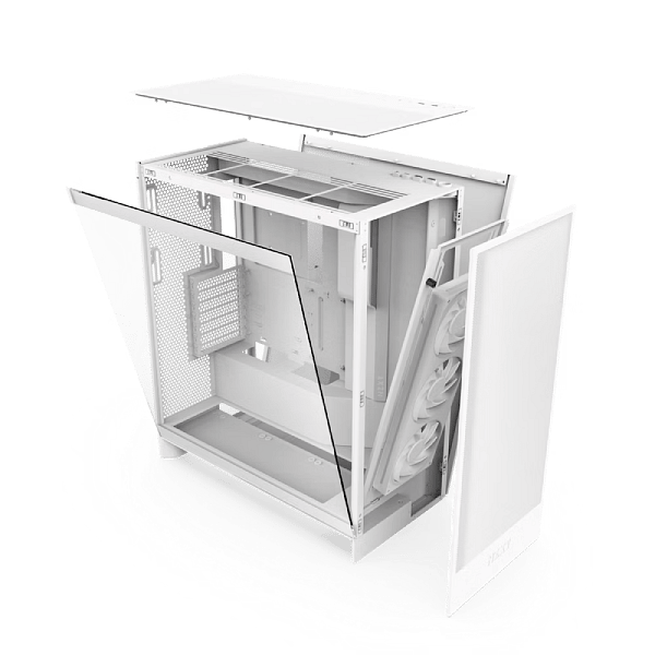 NZXT H7 Flow RGB  Caja ATX Cristal templado Blanca