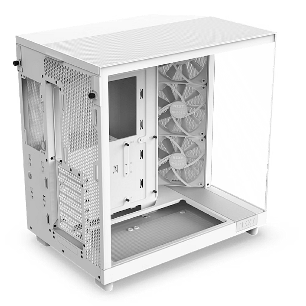 NZXT H6 Flow   Caja ATX Cristal templado Blanca