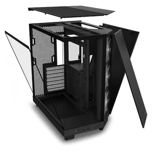 NZXT H6 Flow RGB  Caja ATX Cristal templado Negra
