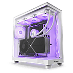 NZXT H6 Flow RGB  Caja ATX Cristal templado Blanca