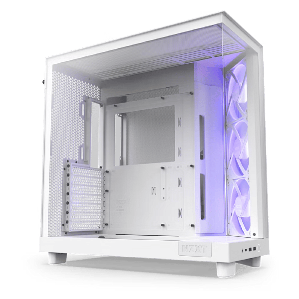 NZXT H6 Flow RGB  Caja ATX Cristal templado Blanca