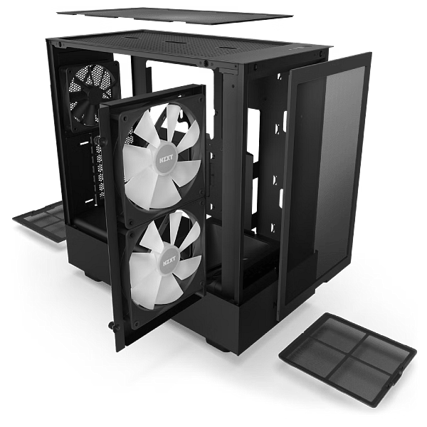 NZXT H5 Flow RGB  Caja ATX Cristal templado Negra