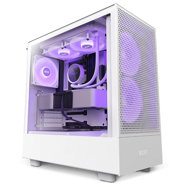 NZXT H5 Flow RGB  Caja ATX Cristal templado Blanca