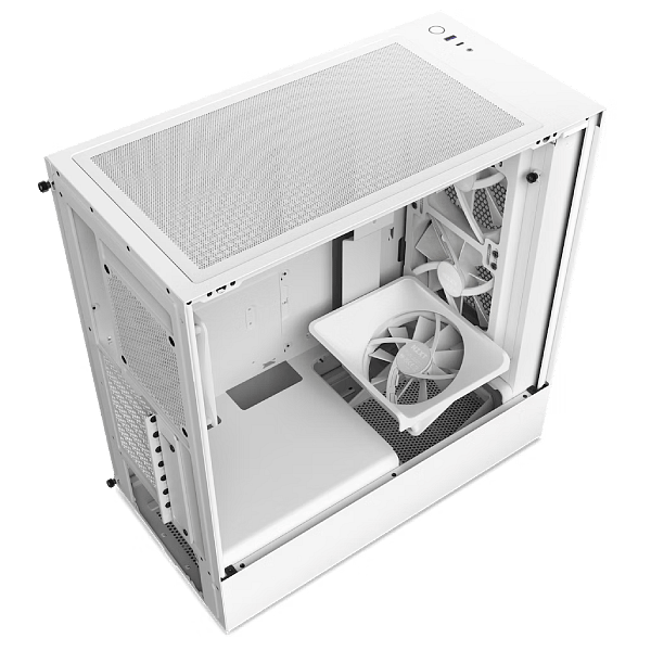 NZXT H5 Flow RGB  Caja ATX Cristal templado Blanca