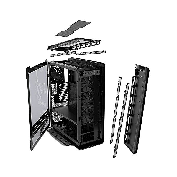 Phanteks Enthoo Elite negra con ventana  Caja
