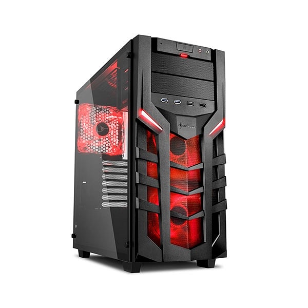 Sharkoon DG7000G negra roja  Caja