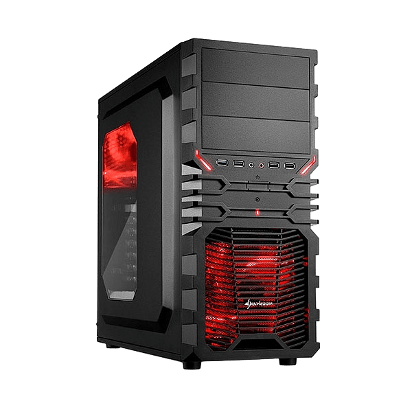 Sharkoon VG4W negra roja  Caja