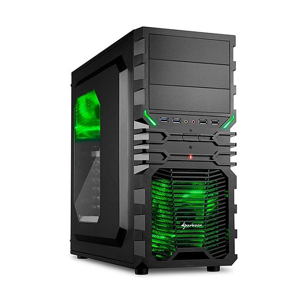 Sharkoon VG4W negra verde  Caja