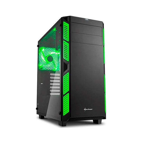 Sharkoon AI7000 negra verde  Caja