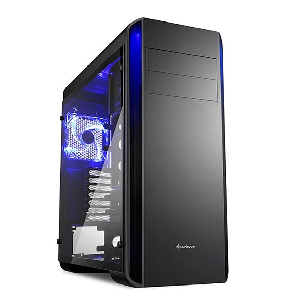 Sharkoon BW9000 Glass negra  Caja