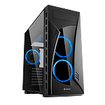 Sharkoon Night Shark Blue ATX   Caja Sharkoon Night Shark Blue ATX   Caja