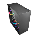 Sharkoon Pure steel negra ATX con ventiladores ARGB  Caja