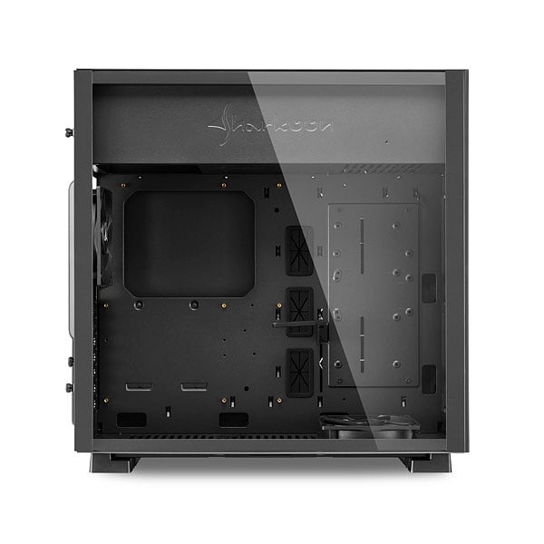 Sharkoon Pure steel negra ATX con ventiladores ARGB  Caja