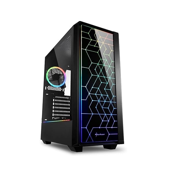 Sharkoon Lit 100 negra ARGB  Caja