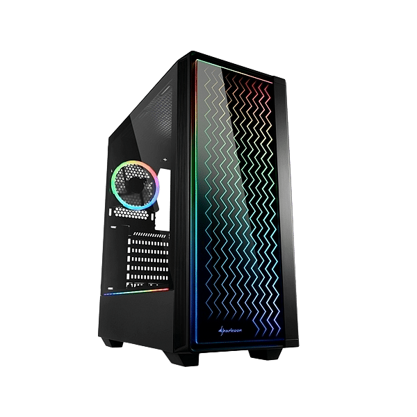 Sharkoon Lit 200 negra ARGB  Caja