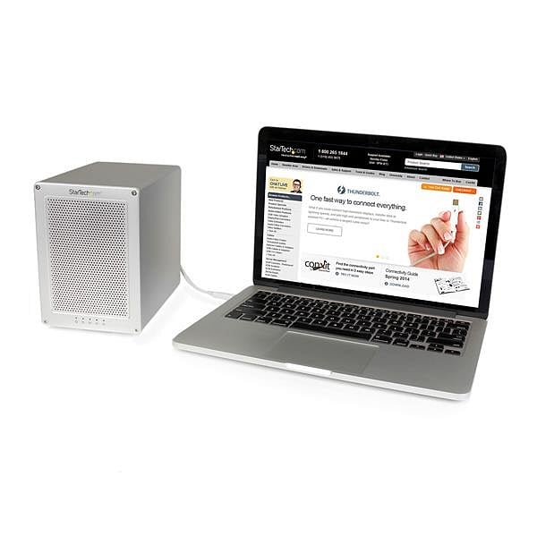 StarTechcom Thunderbolt 2 con 4 RAID de 35  Caja HDD