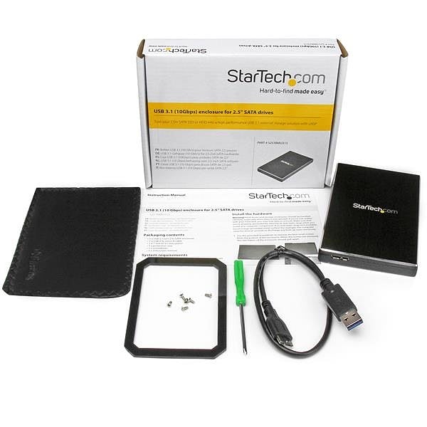 StarTechcom  USB 31 Gen 2 de 25 HDD  Caja HDD externa