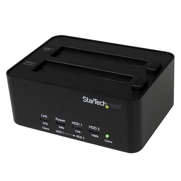 StarTechcom USB 30 2 bahía  25 35 Clona HDD  Dock