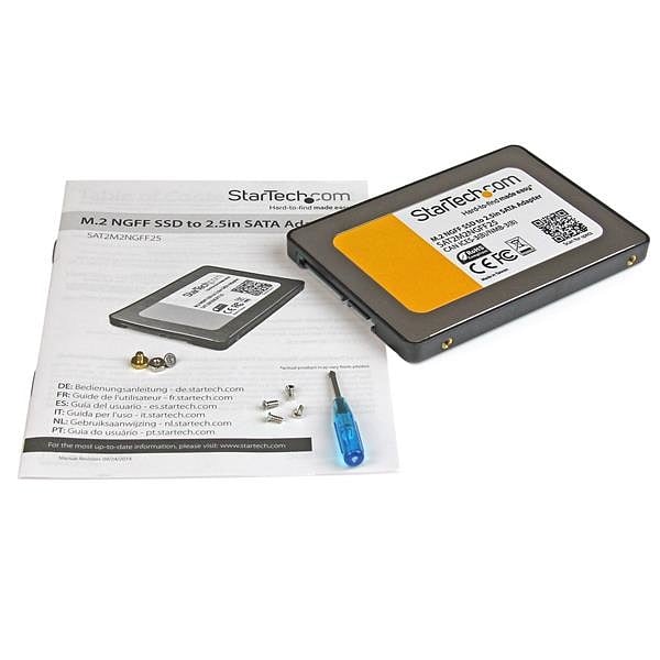 StarTechcom a M2 NGFF to 25in SATA III SSD  Adaptador