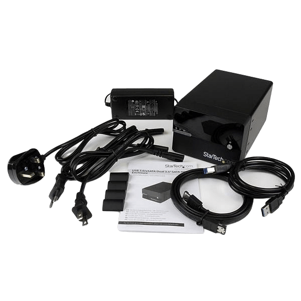 StarTechcom ESATA 2 bahías de 35 con RAID  Caja HDD