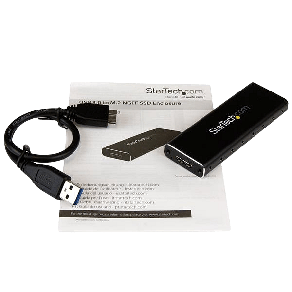 StarTechcom USB 30 a M2 SATA  Caja SSD M2