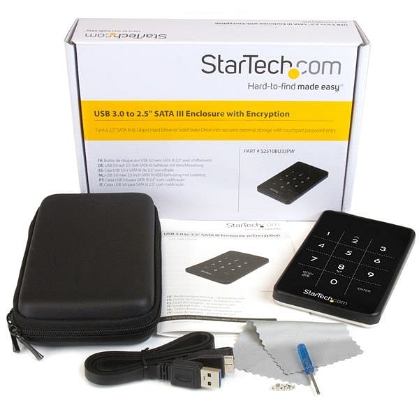 StarTechcom USB 30 encriptada  HDD 25 SATA  Carcasa HDD