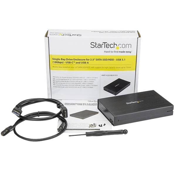 StarTechcom USB 31 a USB  USB C SATA III  Caja HDD