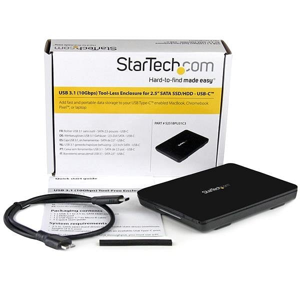 StarTechcom usb 31 a USB C SATA  Caja HDD