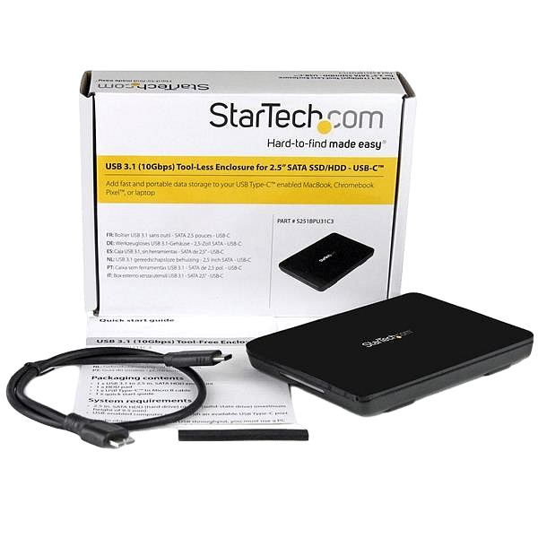 StarTechcom usb 31 a USB C SATA  Caja HDD