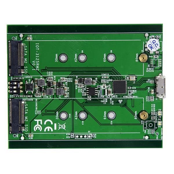 StarTechcom 2 bahías M2 NGFF USB 31  Caja SSD M2