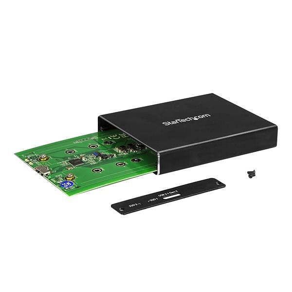 StarTechcom 2 bahías M2 NGFF USB 31  Caja SSD M2