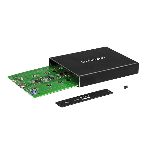 StarTechcom 2 bahías M2 NGFF USB 31  Caja SSD M2