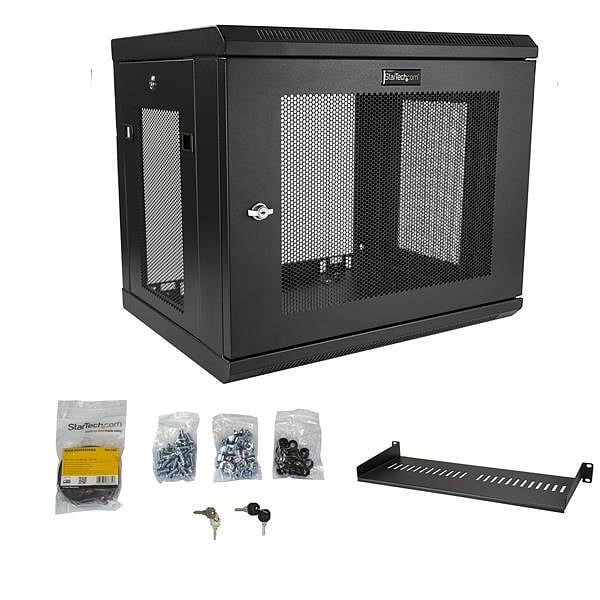 StarTechcom 9U 17 de profundidad de pared  Armario rack