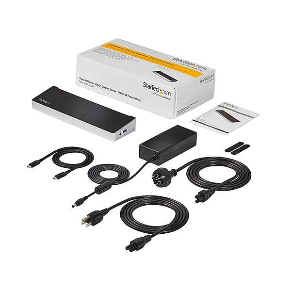 Startechcom Triple 4K Monitor DP HDMI USBC 100W  Dock