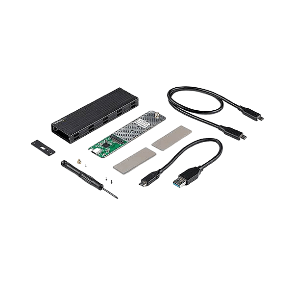 StarTechcom Caja Externa USB a SSD M2 SATA PCIe NVMe NGFF  USBC  USBA