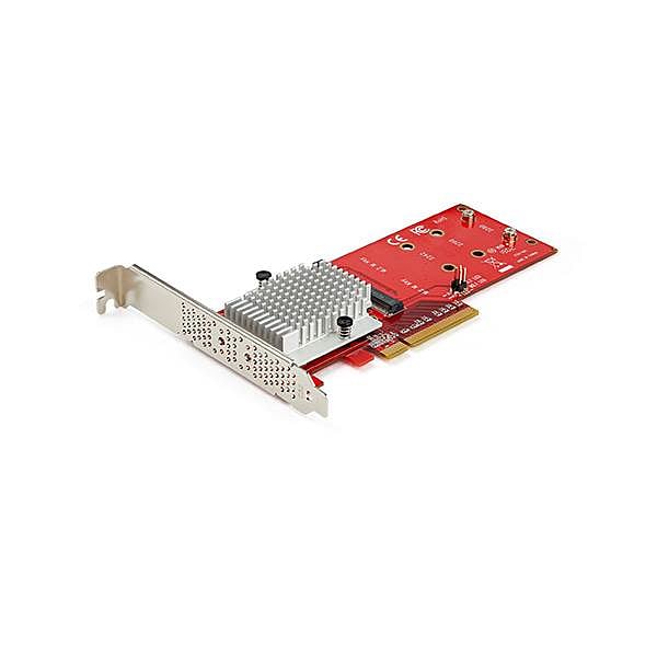 StarTechcom Tarjeta Adaptador PCI Express x8 para Dos SSD M2 NVMe