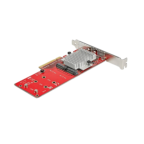 StarTechcom Tarjeta Adaptador PCI Express x8 para Dos SSD M2 NVMe