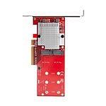 StarTechcom Tarjeta Adaptador PCI Express x8 para Dos SSD M2 NVMe