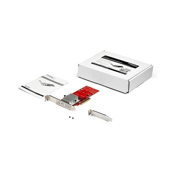 StarTechcom Tarjeta Adaptador PCI Express x8 para Dos SSD M2 NVMe