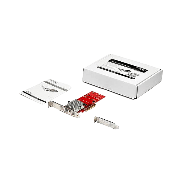 StarTechcom Tarjeta Adaptador PCI Express x8 para Dos SSD M2 NVMe