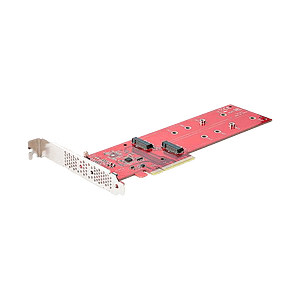 StarTechcom Tarjeta Adaptadora PCIe x8x16 a 2x SSDs M2 NVMe AHCI