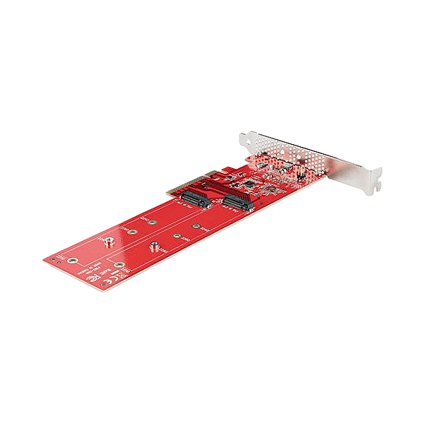 StarTechcom Tarjeta Adaptadora PCIe x8x16 a 2x SSDs M2 NVMe AHCI