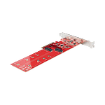 StarTechcom Tarjeta Adaptadora PCIe x8x16 a 2x SSDs M2 NVMe AHCI