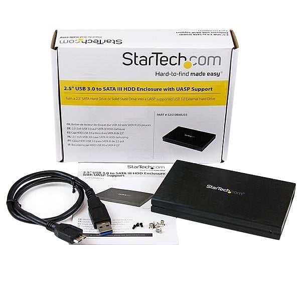 StarTechcom USB 30 HDD SATA 3 25 UASP  Caja HDD