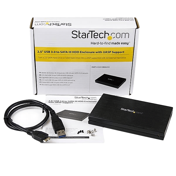 StarTechcom USB 30 HDD SATA 3 25 UASP  Caja HDD