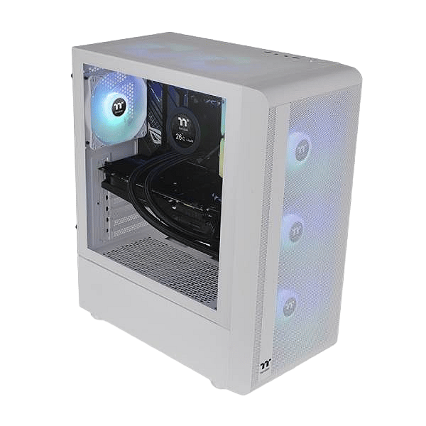 Thermaltake S200 TG Snow ARGB  Caja ATX Cristal Templado Blanca